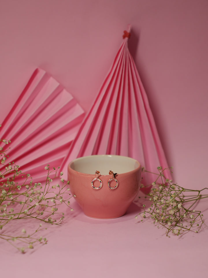 Rainbow butterfly hoops (Rose Gold)